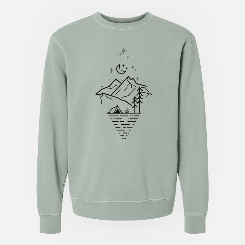 Camp Diamond - Unisex Pigment Dyed Crew Sweatshirt