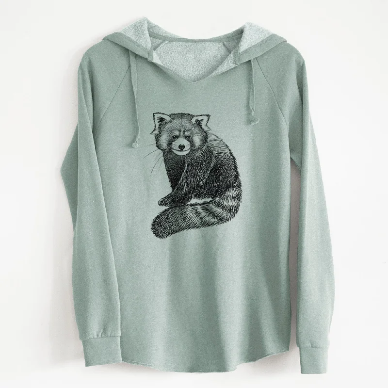 Red Panda - Ailurus fulgens styani - Cali Wave Hooded Sweatshirt