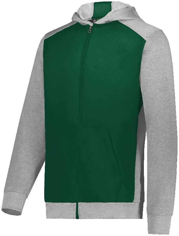 DARK GREEN/GREY HEATHER