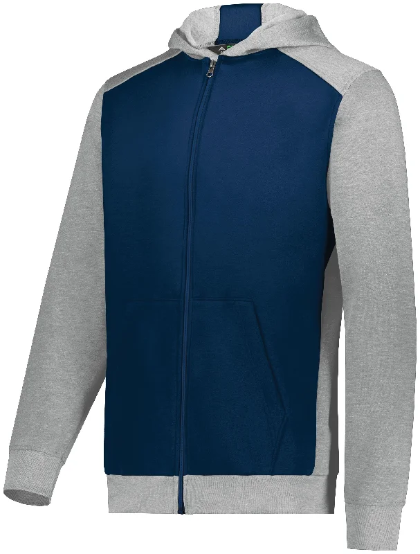 NAVY/GREY HEATHER