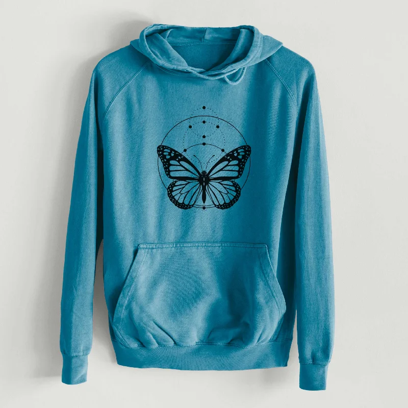 Monarch Symmetry  - Mid-Weight Unisex Vintage 100% Cotton Hoodie