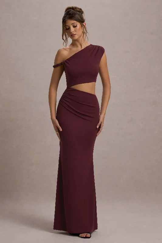 Thaliana | Port Cut-Out Open-Back Maxi Dress