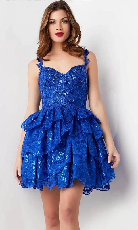 Jovani 37080 - Sequin Embroidered Sweetheart Cocktail Dress