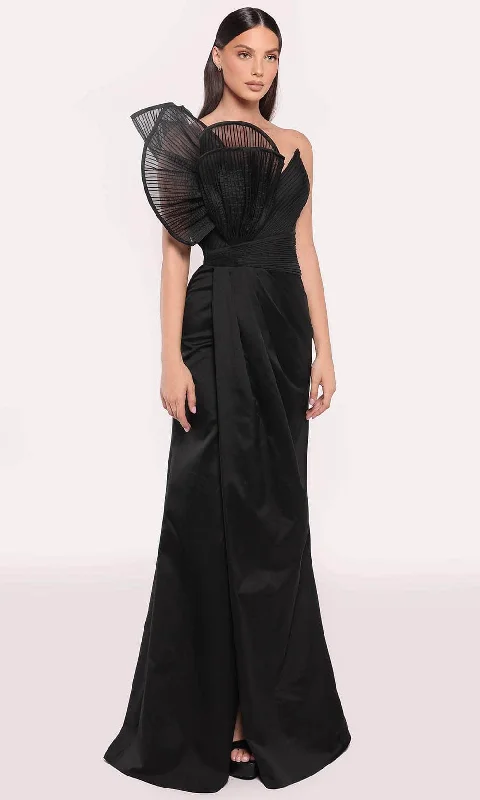 Tarik Ediz 98705 - Sheer Textured Evening Gown