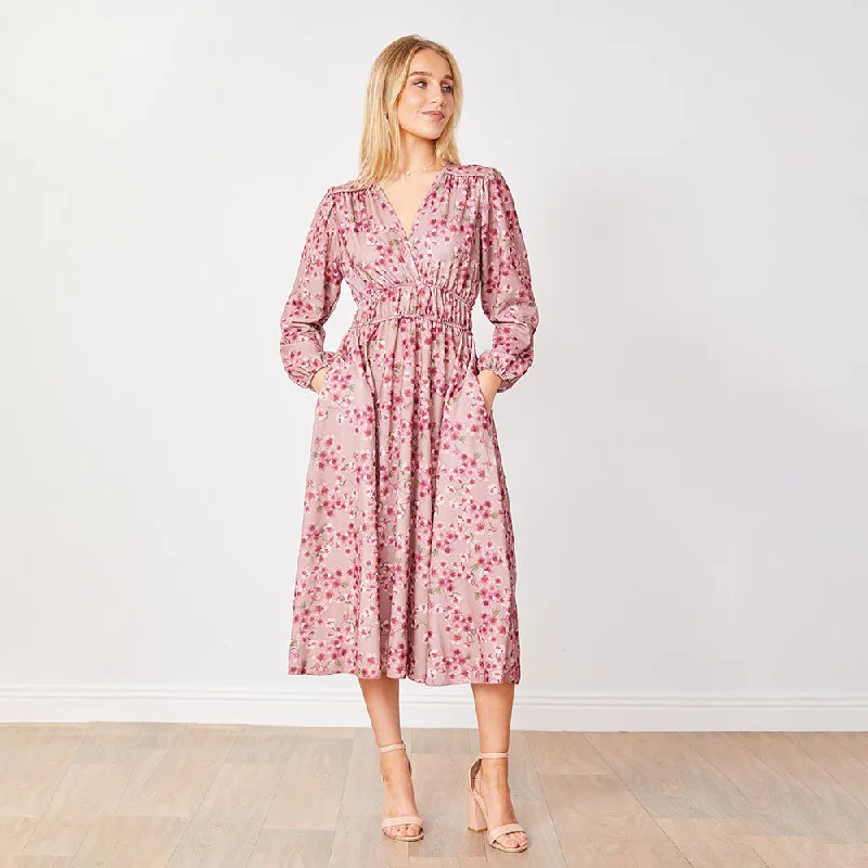 Gina Dress (Pink Floral)