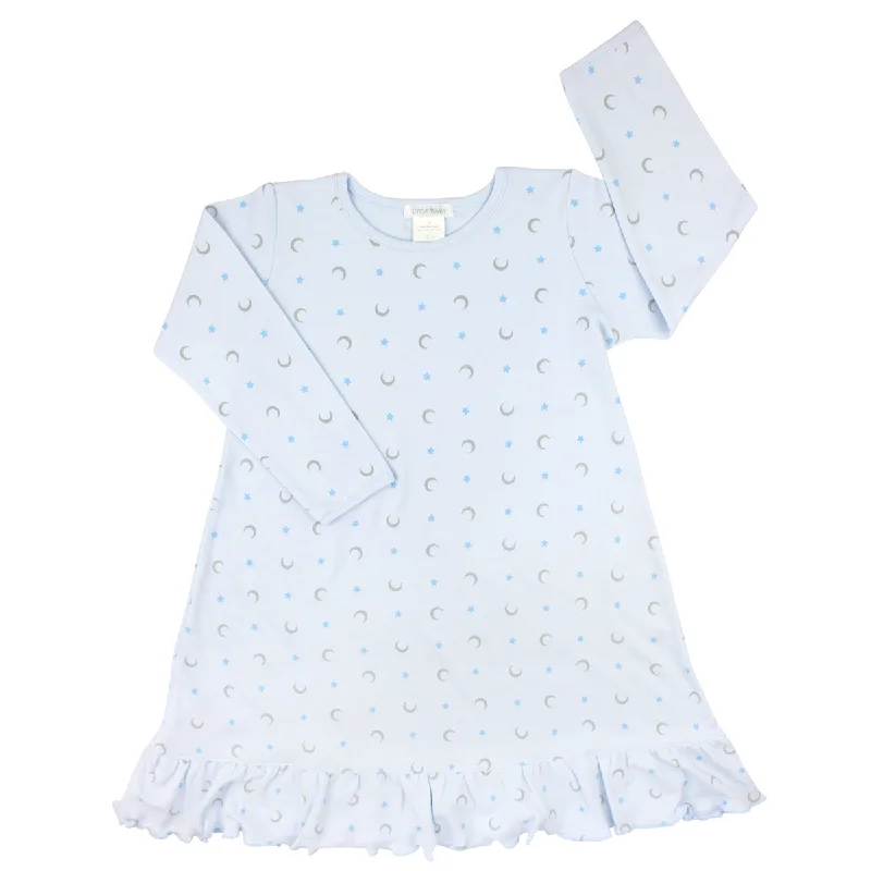 Moon and Stars Printed Dress | Baby Girl