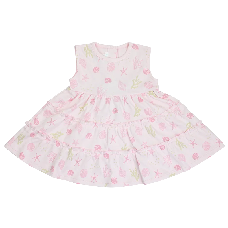 Seashells Printed Dress | Baby Girl