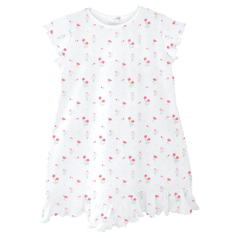 Vertical Flowers Printed Dress | Girl