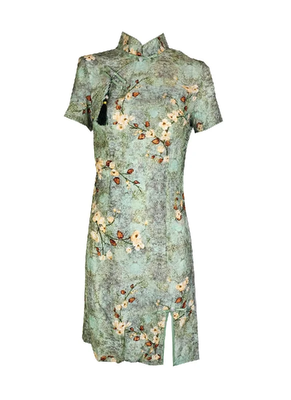 1240088 Mandarin Collar Cheongsam