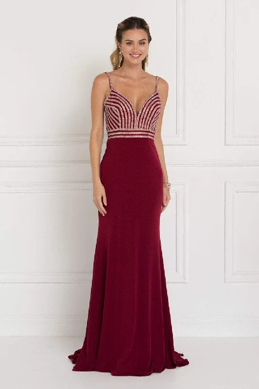 Elizabeth K GL1562 - Spaghetti Strap Evening Dress