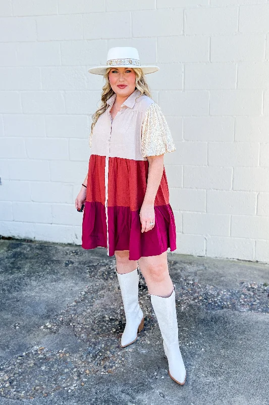 Hello Darling Color Block Dress