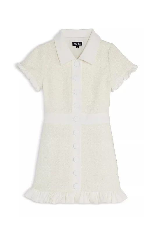 JUNIOR CORDELIA BOUCLE OCCASION DRESS