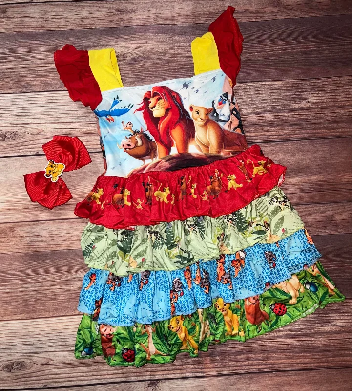 Lion King Dress and Bow