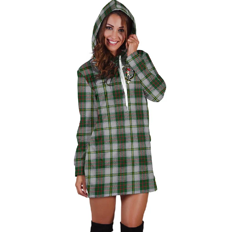 Taylor Dress Tartan Hoodie Dress with Family Crest