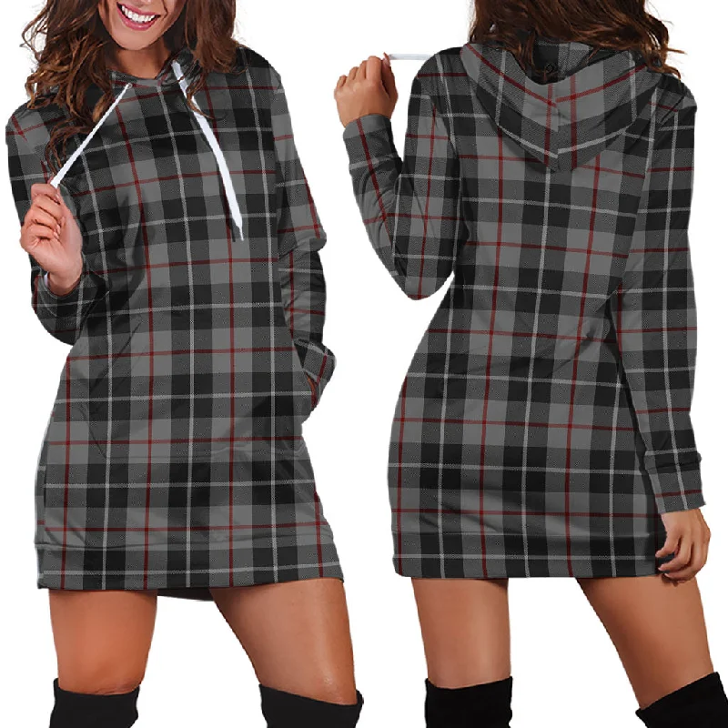 Thompson Grey Tartan Hoodie Dress