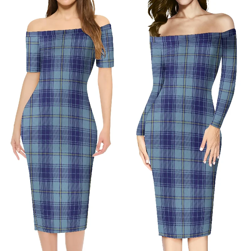 Traynor Tartan Off Shoulder Lady Dress