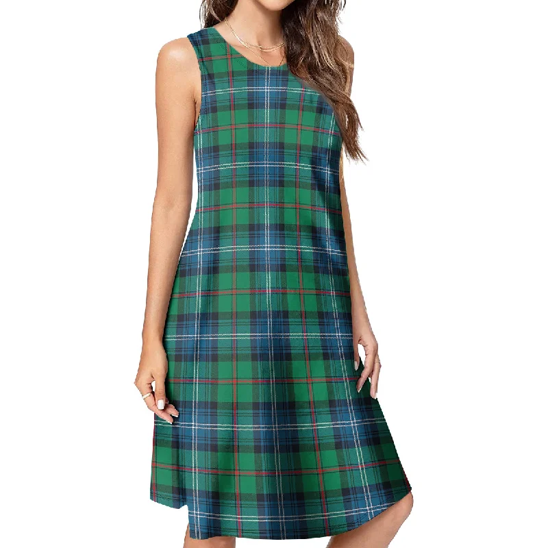 Urquhart Ancient Tartan Womens Casual Dresses