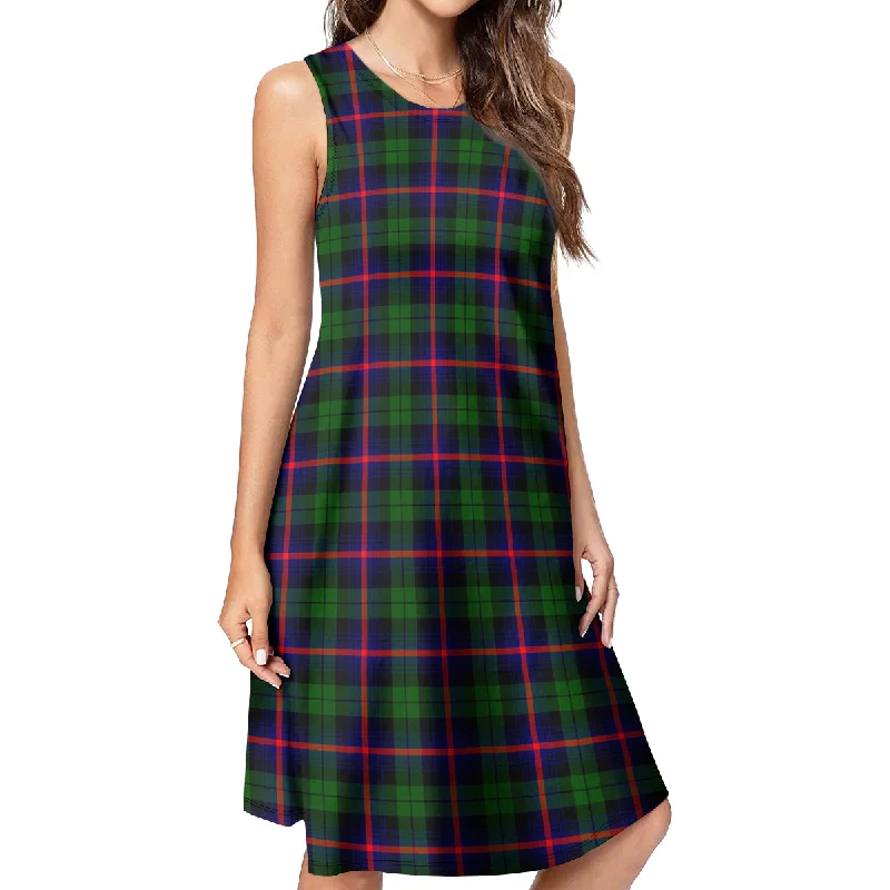 Urquhart Modern Tartan Womens Casual Dresses