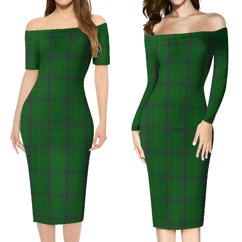 Walters Tartan Off Shoulder Lady Dress