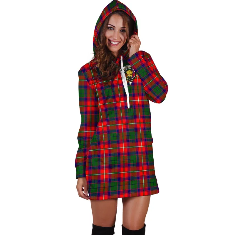 Wauchope Tartan Hoodie Dress with Family Crest