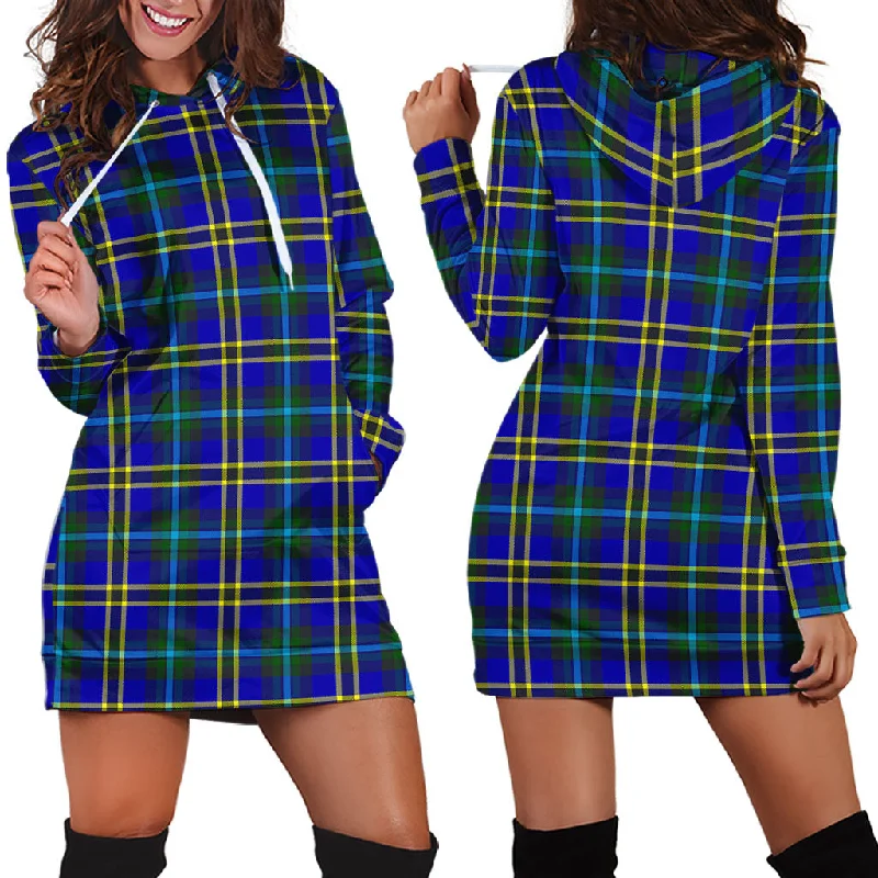 Weir Modern Tartan Hoodie Dress