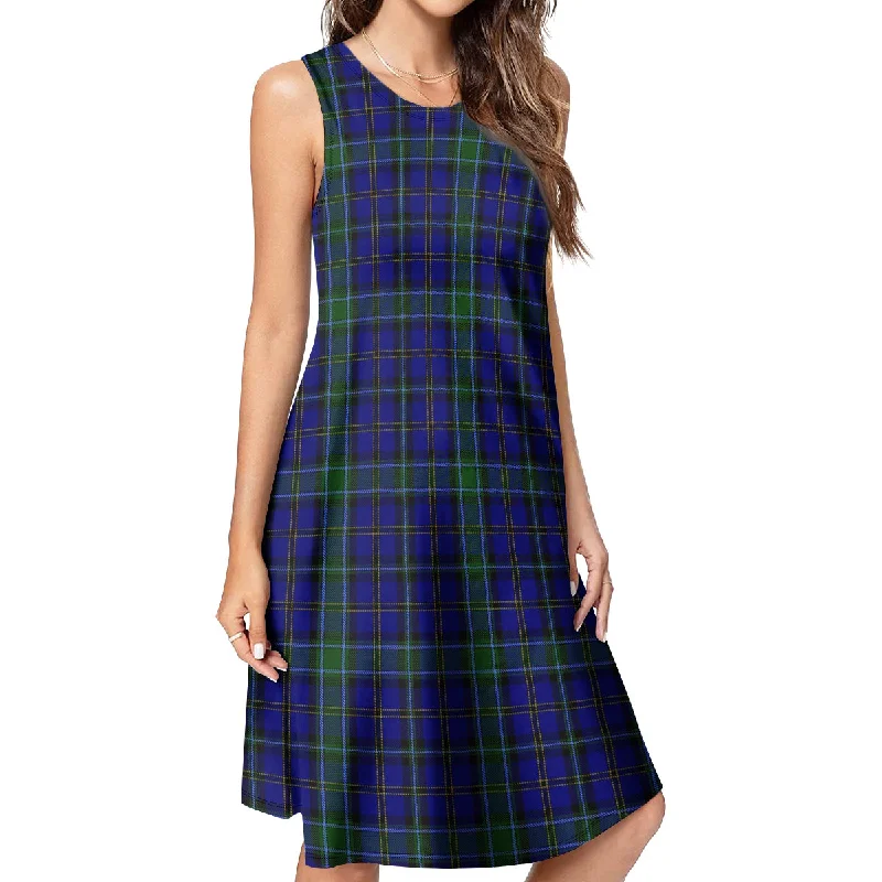 Weir Tartan Womens Casual Dresses