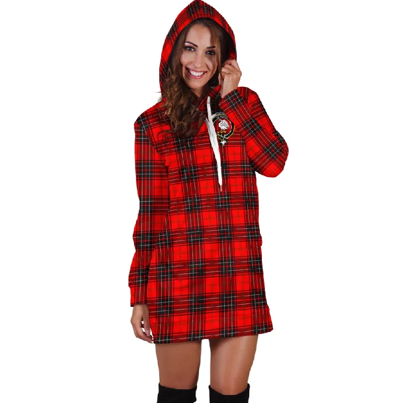 Wemyss Tartan Hoodie Dress with Family Crest