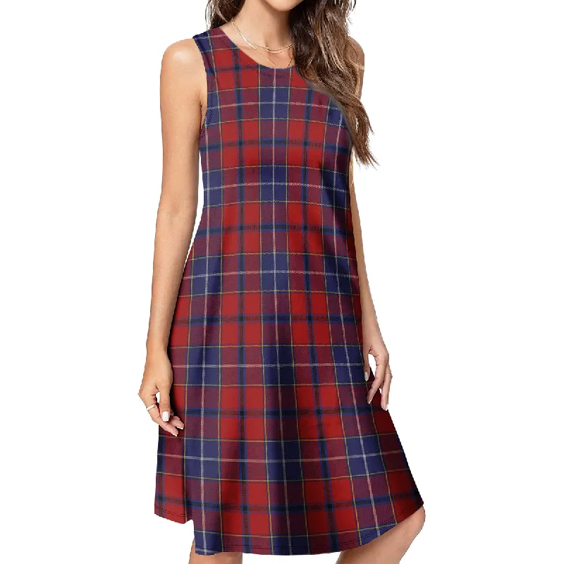 Wishart Tartan Womens Casual Dresses