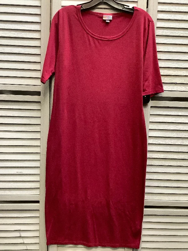 Pink Dress Casual Short Lularoe, Size L