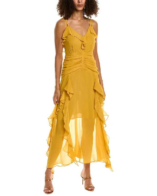 Beulah Ruffle Midi Dress