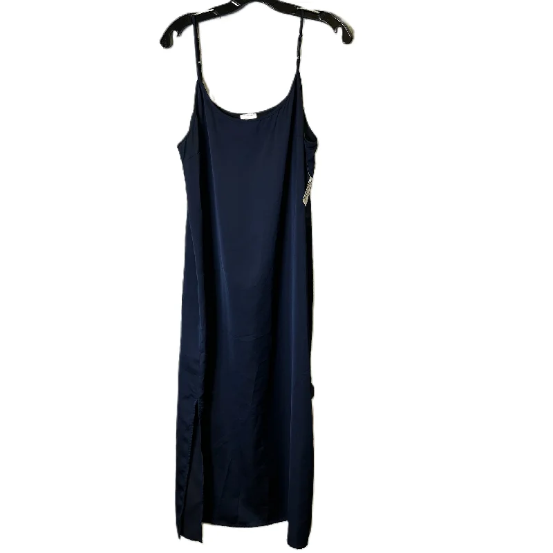 Dress Casual Midi By J. Crew In Blue, Size: L