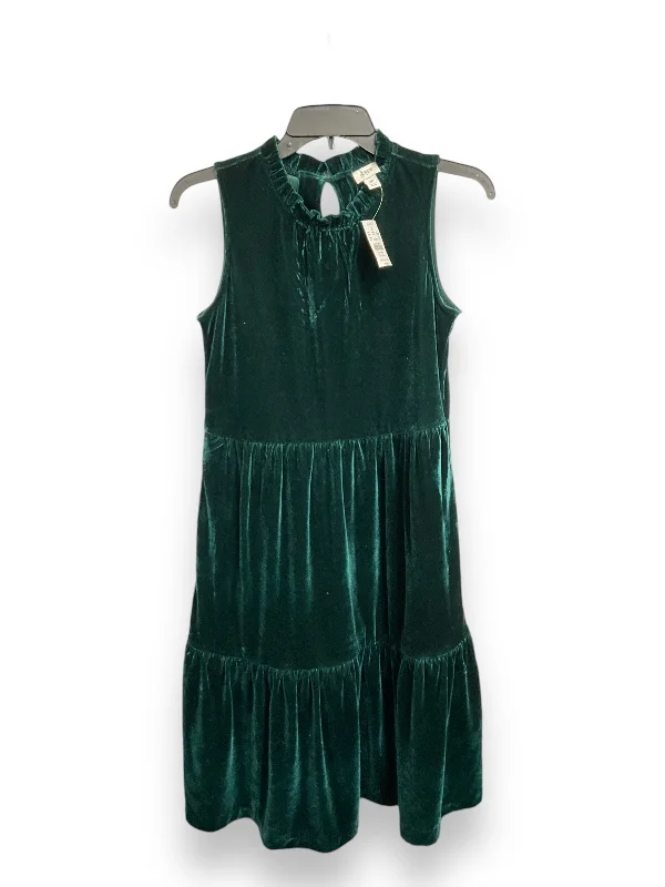 Dress Casual Midi By J. Crew In Green, Size: 2