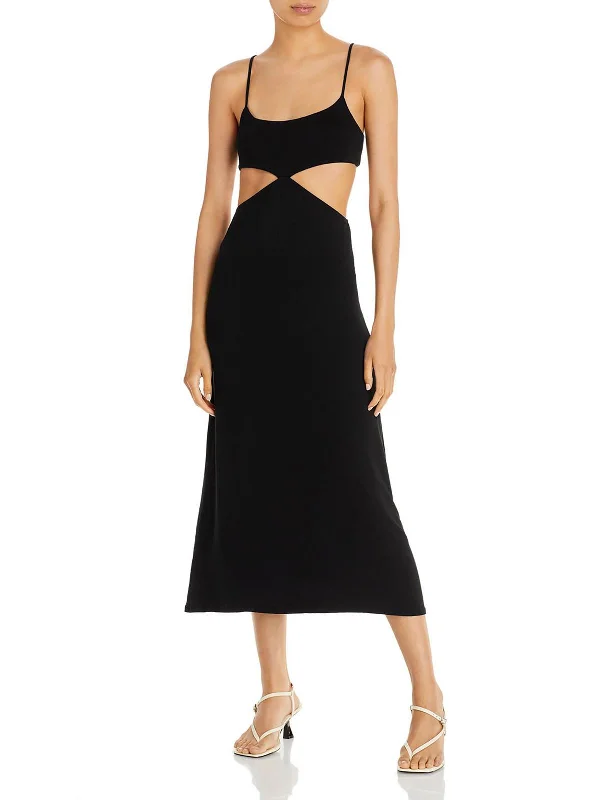 Piper Womens Cutout Long Midi Dress