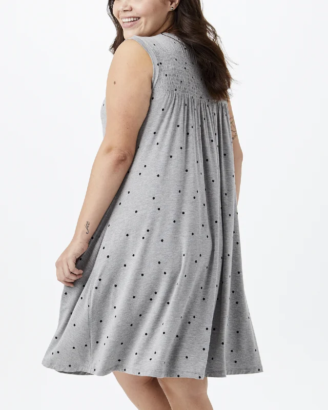 Iris Tank Dress | Charcoal Grey / Black