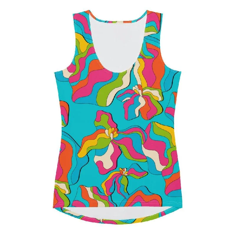 SASSY IRIS turquoise - Tank Top