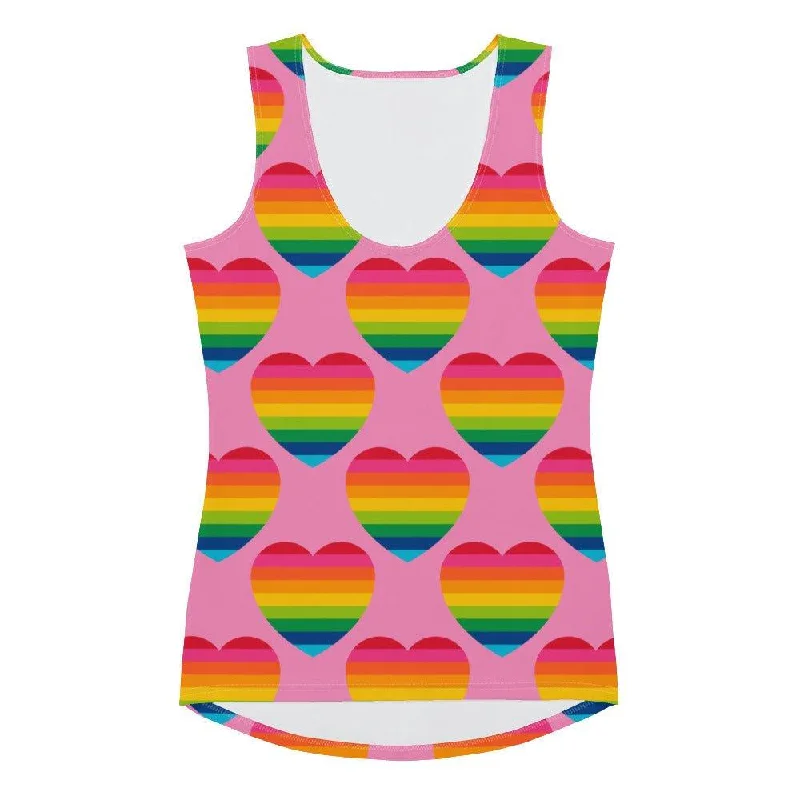 ELLIE LOVE rainbow pink - Tank Top